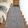 Acekool Washable Rug, Modern Abstract Non Slip Low Pile Soft Indoor Carpet for Living Room Bedroom Playroom, Stain Resistant - 2 of 4