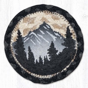 Hand-Stenciled Printed Jute Coaster – 5