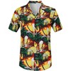 Men's Hawaiian Short - Sleeve Shirt, Classic Aloha Button - Down, Casual Beach Party Vacation Top - 2 of 4