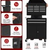 8-Drawer Rolling Tool Chest with Wheels & Detachable Top, Heavy-Duty Steel Toolbox for Garage - 4 of 4