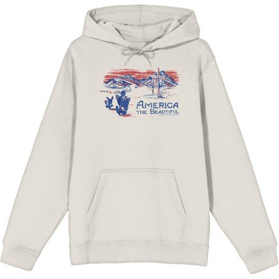 Americana America The Beautiful Adult Long Sleeve Hoodie