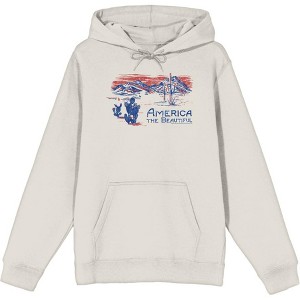 Americana America The Beautiful Adult Long Sleeve Hoodie - 1 of 2