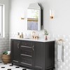 PexFix 36"x24" Metal Recessed/Surface Mount Medicine Cabinet with Mirror,Black - 2 of 4