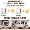 Commercial Vegetable Chopper Stainless Steel French Fry Cutter With 2 Type Blade - 4 of 4