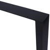 2pcs Square Metal Table Legs, Heavy Duty Wide Table Legs Steel Desk Legs Table Leg Dining Table Legs Industrial Furniture Legs - 4 of 4