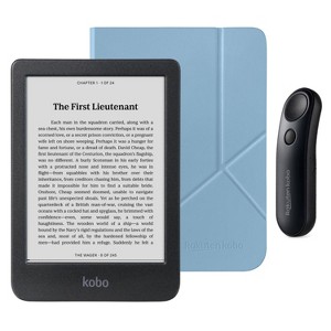 Kobo Clara BW eReader with SleepCover & Black Page Turner Remote Bundle - 1 of 4