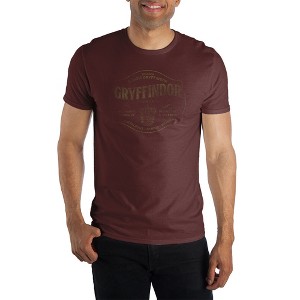Harry Potter Founder Godric Gryffindor of Gryffindor House Hogwarts School of Witchcraft & Wizardry Men's Dark Burgundy Tee T-Shirt Shirt - 1 of 2
