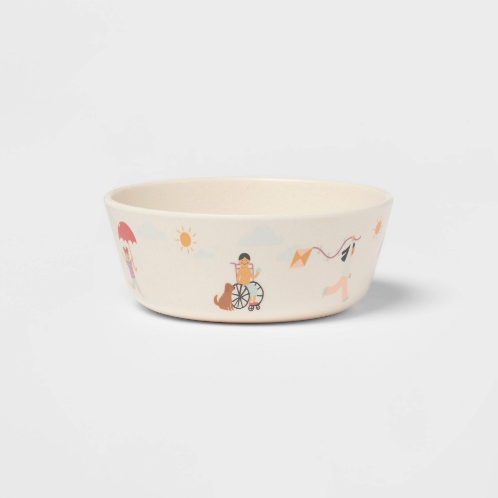 Photos - Other kitchen utensils Kids' Bamboo Melamine Cereal Bowl Pals - Pillowfort™