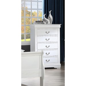 NicBex Classic 5-Drawer Dresser,Stylish Tall Dressers with Metal Handles,Chest of Drawers for Bedroom,Living Room,Hallway,Bedroom Furniture - 1 of 4