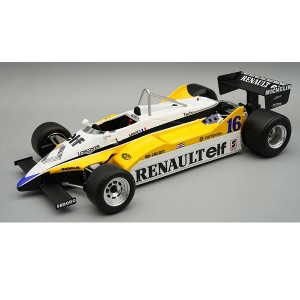 Renault RE30B #16 Winner F1 "French GP" (1982) "Mythos Series" with Display Case Limited Edition 1/18 Model Car by Tecnomodel - 1 of 4