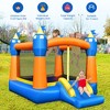 Tangkula Inflatable Bounce House Kids Jumping Castle w/ 735W Blower Indoor & Outdoor - 3 of 4