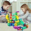 Everyplay Marble Run Magnetic Tiles for Kids, 100PCS, Construction Magnet Tiles Race Track Building Blocks STEM Toy - 2 of 4
