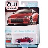 2023 Nissan Z Passion Red Metallic with Black Top "Import Legends" Series 1/64 Diecast Model Car by Auto World - 4 of 4