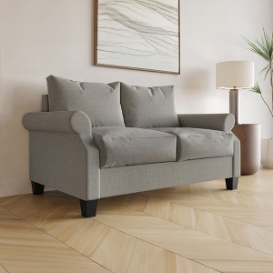 ChaletPosh Linen Love Seat - 1 of 4