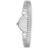 Caravelle by Bulova Ladies Quartz Vintage Classic Watch, Silver-Tone Stainless Steel Expansion Band, Silver-White Dial,  2 Hand - 3 of 4