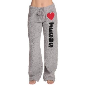 Just Love Womens Plush Faux Sherling Soft Pajama Pants - PJ Bottoms Sleepwear - 1 of 3