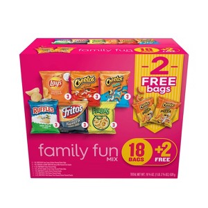 Frito-Lay Variety Pack Bonus Family Fun Mix Chips - 18.625oz/20ct - 1 of 4