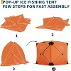 Pop-Up Ice Fishing Tent Insulated Windproof And Warm Available In Multiple Sizes For 4 To 6 People - 2 of 4