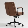 Lycvki PU Leather Ergonomic Office Chair with Wheels and Arms - 4 of 4