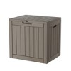 FURNIinspire Deck Boxes, Portable Storage Box with Waterproof Function for Patio Furniture, Garden Tools, All Weather Use, Brown, 22.09"*17.09"*20.87" - 2 of 4