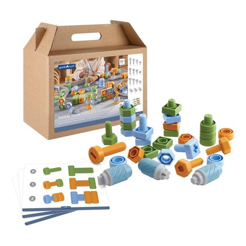 Kaplan Early Learning Twisty Tools - Nuts and Bolts Set - 84 Pieces - image 1 of 4