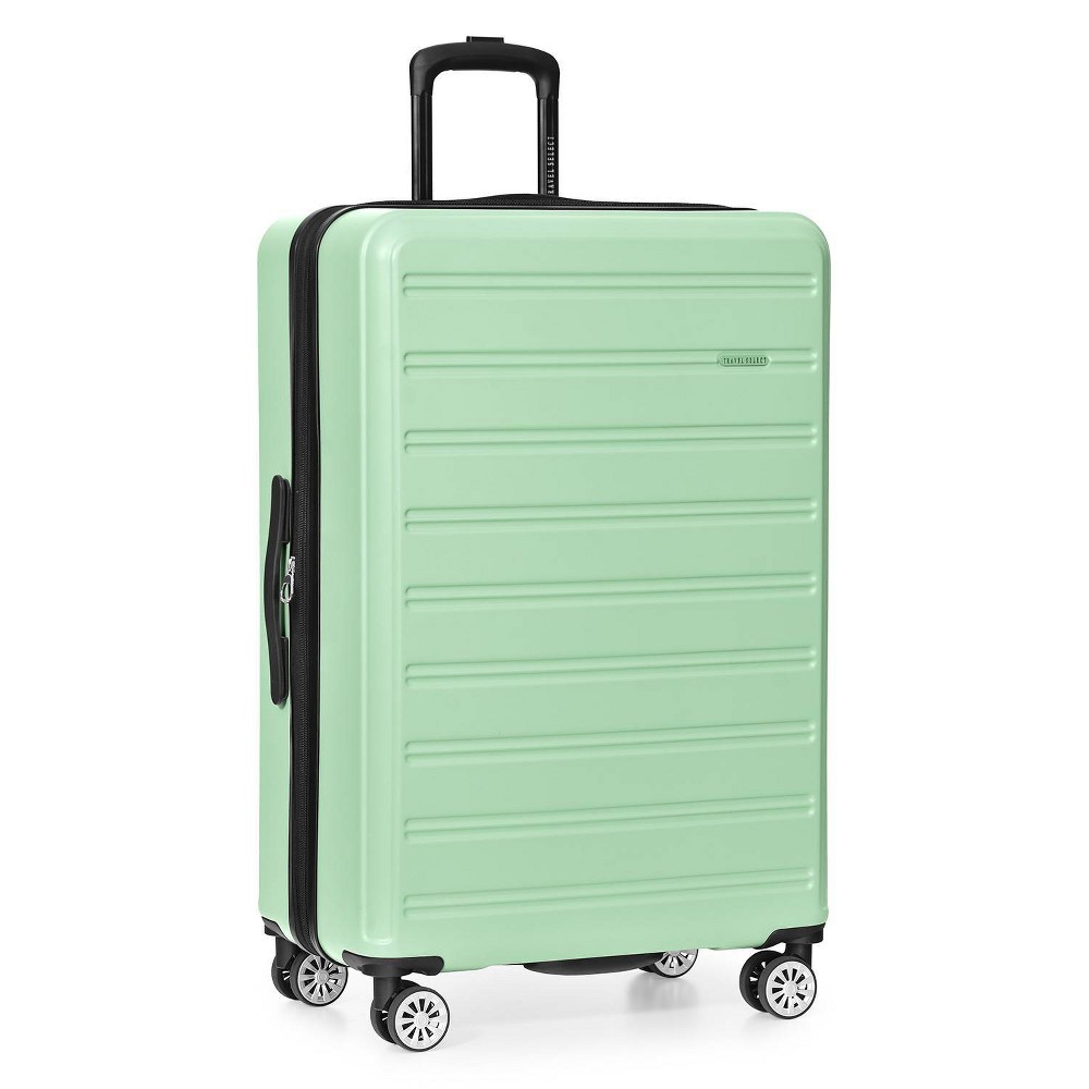 Photos - Luggage Travel Select Snowcreek Matte 30" Hardside Spinner Large Checked Suitcase - Mint Green
