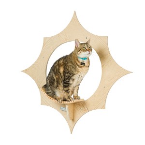 Armarkat Sun Shape Cat Wall Shelves, Modern Wall-Mounted Climbing Cats Furniture - 1 of 4