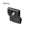 Unique Bargains S-shaped Metal Wall Mount Album Picture Hanging Clips Black 0.71" x 0.59" x 0.014" 200 Pcs - 2 of 4