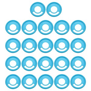 Unique Bargains Plastic DIY Notebook Planner Round Book Binding Discs 22 Pcs - 1 of 4