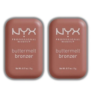 NYX Professional Buttermelt Bronzer - BMB02 All Buttad Up Light Medium Warm - 0.17 oz (PACK OF 2) - 1 of 2