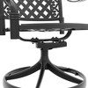 PAGED Metal Patio Dining Chairs Set of 2 Outdoor Swivel Chair with Breathable Fabric for Outdoor - 4 of 4