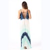 Riviera Sun Rasta Maxi Dresses for Women (Navy / White / Emerald, Medium) - 3 of 3