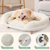 EROMMY Set of 2 Pet Beds for Medium Dogs and Cats, Foam Sofa with Removable Plush Cover - 3 of 4