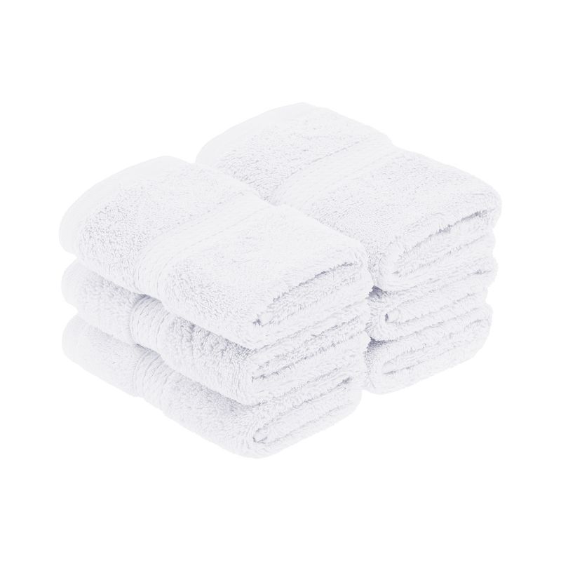 Premium Cotton 800 GSM Heavyweight Plush Luxury 6 Piece Face Towel/ Washcloth Set by Blue Nile Mills, 1 of 10