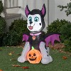 Gemmy Airblown Inflatable Marshall as Bat Nick, 3 ft Tall, Black - 2 of 4
