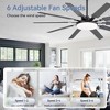 Airsurfer 52" Modern Ceiling Fan with 22W Dimmable LED Light, 8 Plywood Blades, Matte Black Finish & Reversible Quiet Motor - 4 of 4