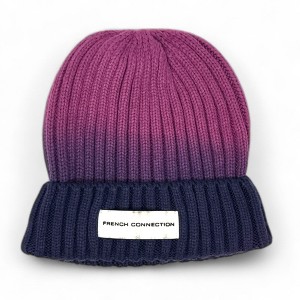 French Connection Women’s Gradient Knit Beanie - Cozy Winter Hat in Trendy Ombre Colors - 1 of 2