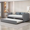 Twin Upholstered Daybed with Ergonomic Backrest & 2 Drawers - Comfort & Storage - 2 of 4