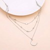 Sterling Silver Triple Long Chain Necklace for Women Fashionable and Exquisite, Suitable for Daily Wear - 3 of 4