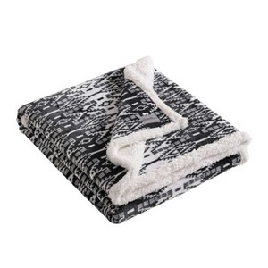 50"x60" San Juan Reversible Throw Blanket Gray - Eddie Bauer - 1 of 4