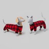 Holiday Buffalo Check Plaid Fleece Matching Family Dog and Cat Pajama with Sleeves - Wondershop™ - image 4 of 4
