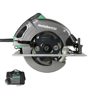 Metabo HPT - 15 Amp Single Bevel 7-1/4  Corded Circular Saw with Blower Function, and Aluminum Die Cast Base - 1 of 4