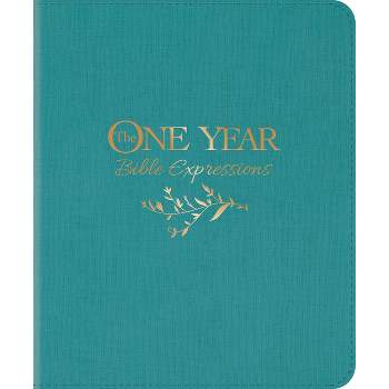 The One Year Bible Expressions NLT (Leatherlike, Tidewater Teal) - (Leather Bound)