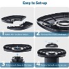 R.W.FLAME Smart Tower Fan with WiFi Connection, 25ft/s Bladeless Floor Fan, 5 Speeds, Quiet Cooling Fan with Remote, Oscillating for Bedroom, Home - 4 of 4