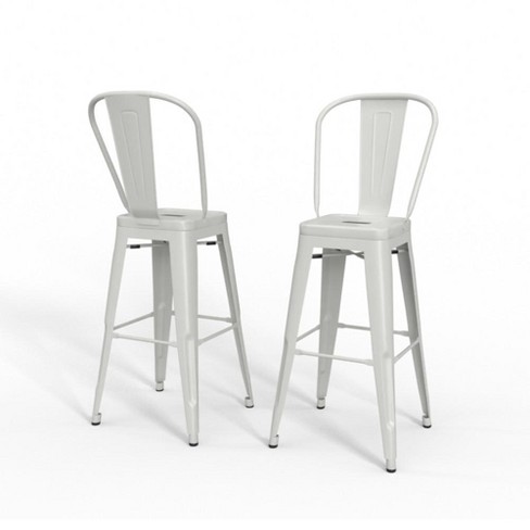 24 inch white discount metal bar stools