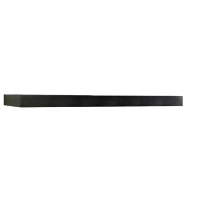 InPlace 48" Floating Shelf Wall Mounted Hidden Brackets Espresso: Modern Wood Composite, 17 lbs Capacity