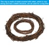 Unique Bargains Metal Door Window Decorations Hoop Round Rattan Wreaths 8 Pcs - 4 of 4
