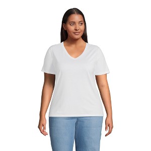 Lands' End Women's Relaxed Supima Cotton T-Shirt - 1 of 4