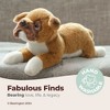 Bearington 8" Boxer Dog Stuffed Animal: Brown and White Plush Faux-Fur, Premium Fill, Realistic Breed Details - 2 of 4