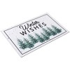 Northlight Pine Trees "Winter Wishes" Christmas Doormat 29" x 17" - 4 of 4